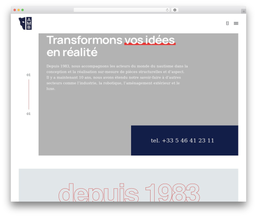 WordPress theme Industrium - amb-france.fr