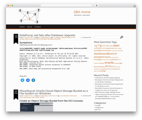 World WordPress theme - dbaarena.com