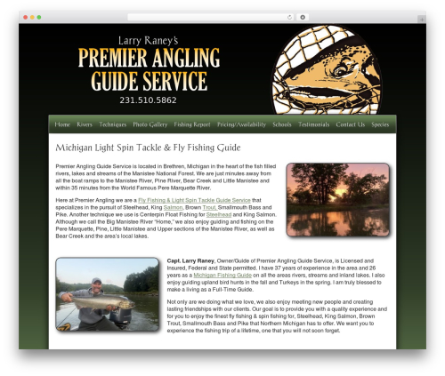 WP theme MSH Responsive Theme - premieranglingguideservice.com