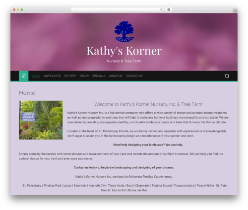 aTheme WordPress theme - kathyskornernursery.com