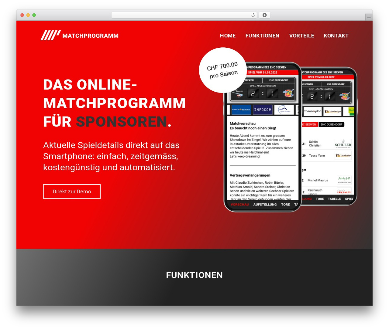 Best WordPress theme Matchprogramm Website - matchprogramm.ch Best WordPress theme Matchprogramm Website - matchprogramm.ch