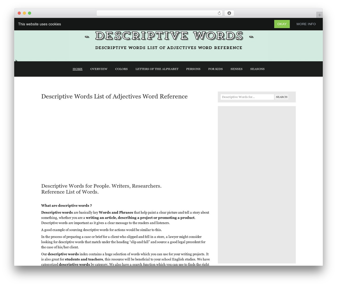 Catalyst theme WordPress - descriptivewords.org Catalyst theme WordPress - descriptivewords.org