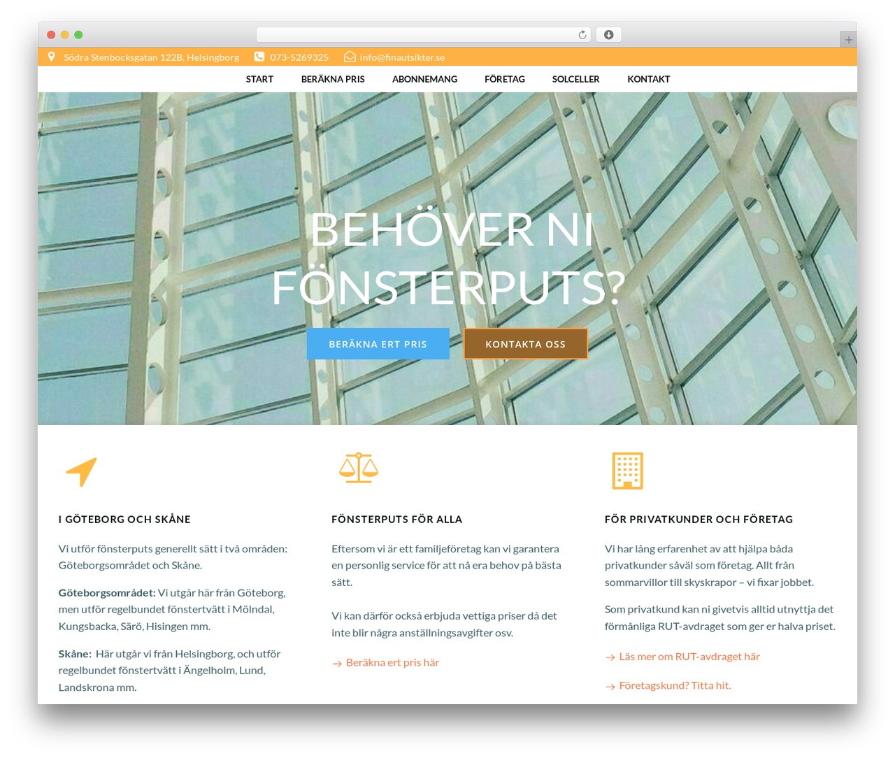 Skyline WP WordPress theme - finautsikter.se
