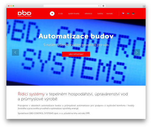 DBD Red Header WordPress website theme - dbd.cz