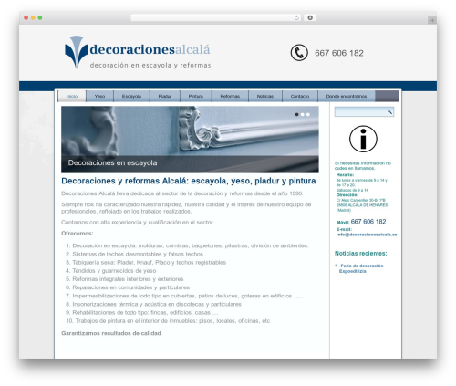 Deco WordPress theme - decoracionesalcala.es Deco WordPress theme - decoracionesalcala.es