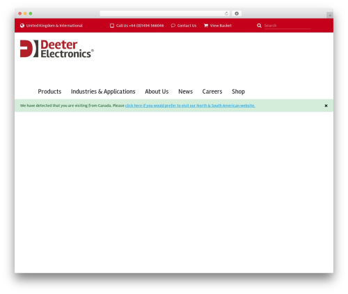 deeter WP theme - deeterelectronics.com