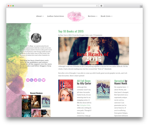 Divi WordPress theme - deadbookdarling.com
