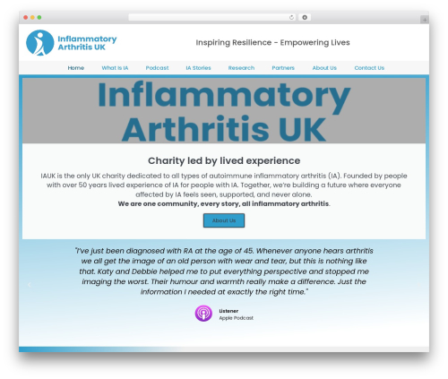Voice widgets WordPress plugin - inflammatoryarthritis.org