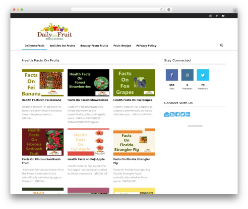 Easy Social Media Widget (my-social-widget) free WordPress plugin - dailyonefruit.com