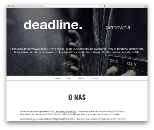 SCRN WordPress theme - deadline-pracownia.com