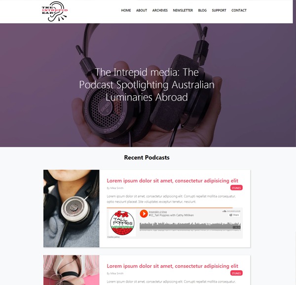 theintrepidear theme WordPress by Jet