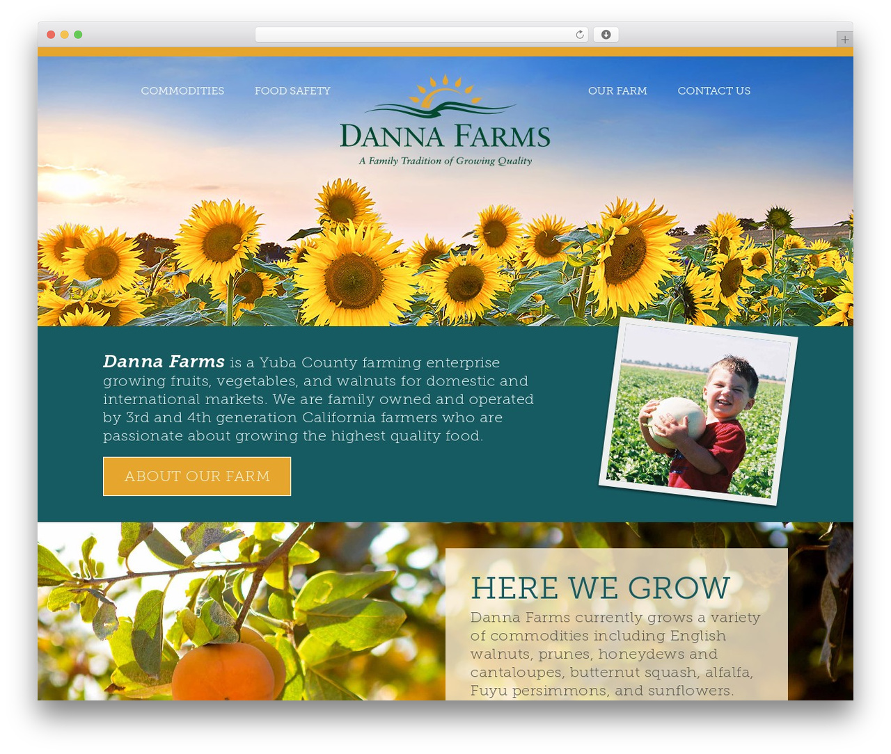 Theme WordPress Danna Farms - dannafarms.com