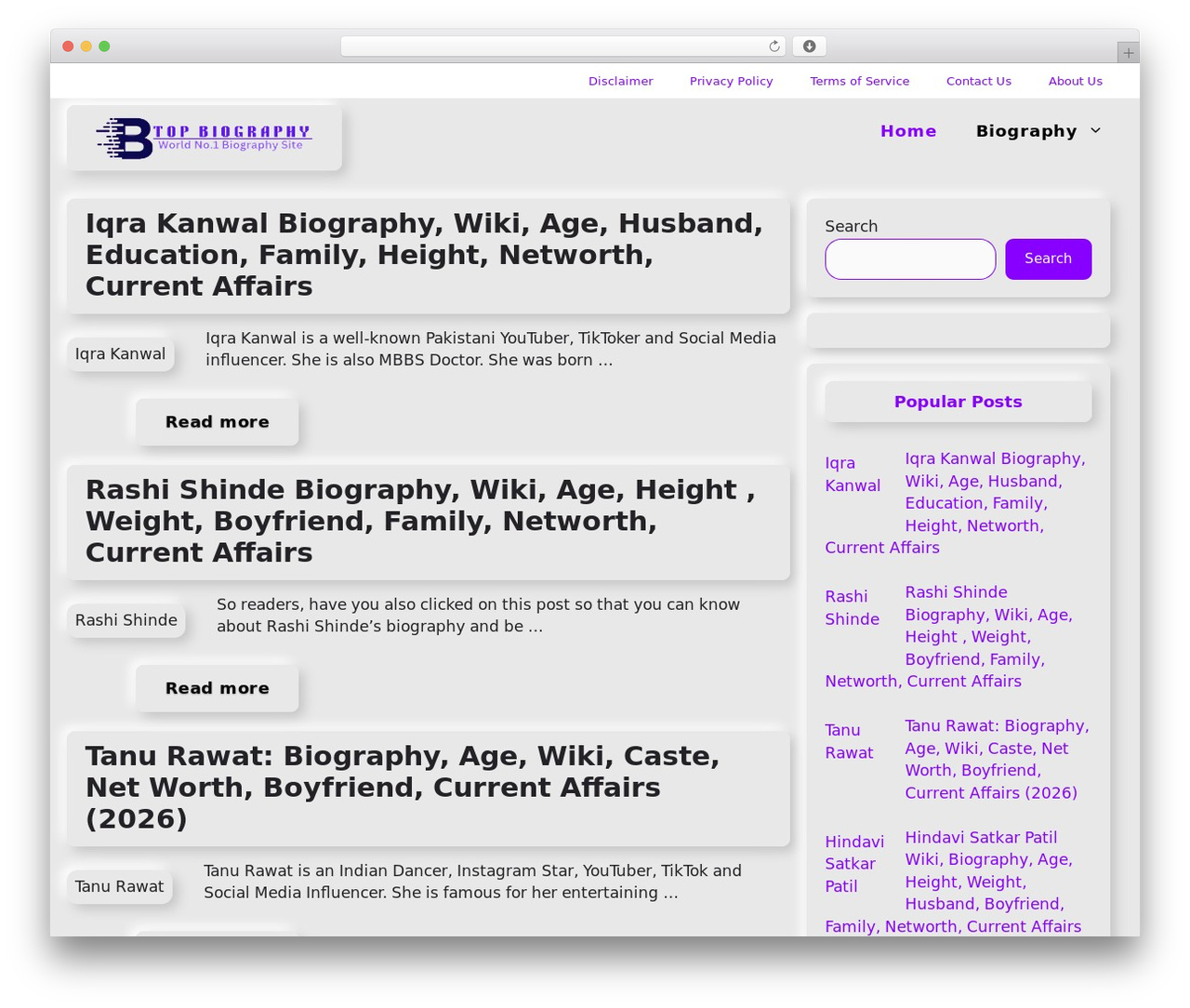 Theme WordPress GeneratePress - topbiography.co.in