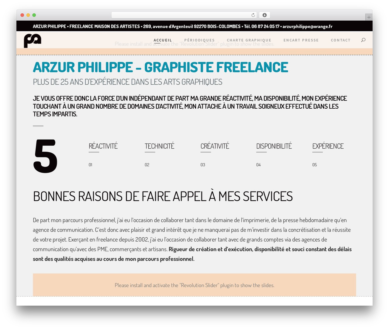 Theme WordPress Kleanity - philippearzur.fr