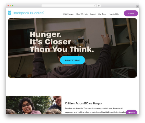 Foundry WordPress plugin - www.backpackbuddies.ca