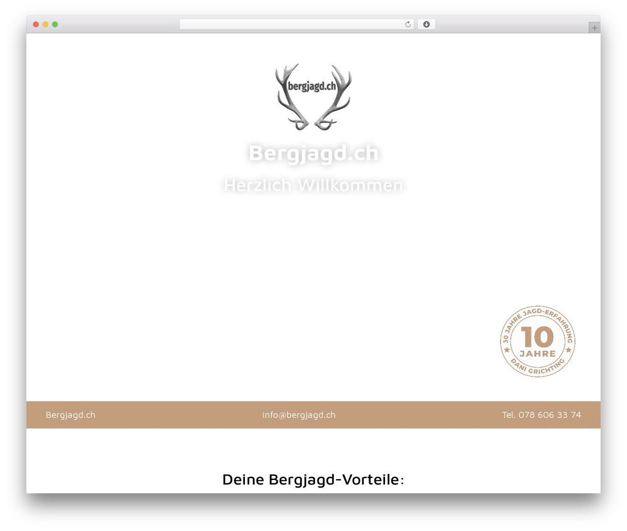 WordPress theme Hello Elementor - bergjagd.ch