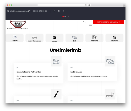 WordPress theme Limestone - hydroapex.com.tr