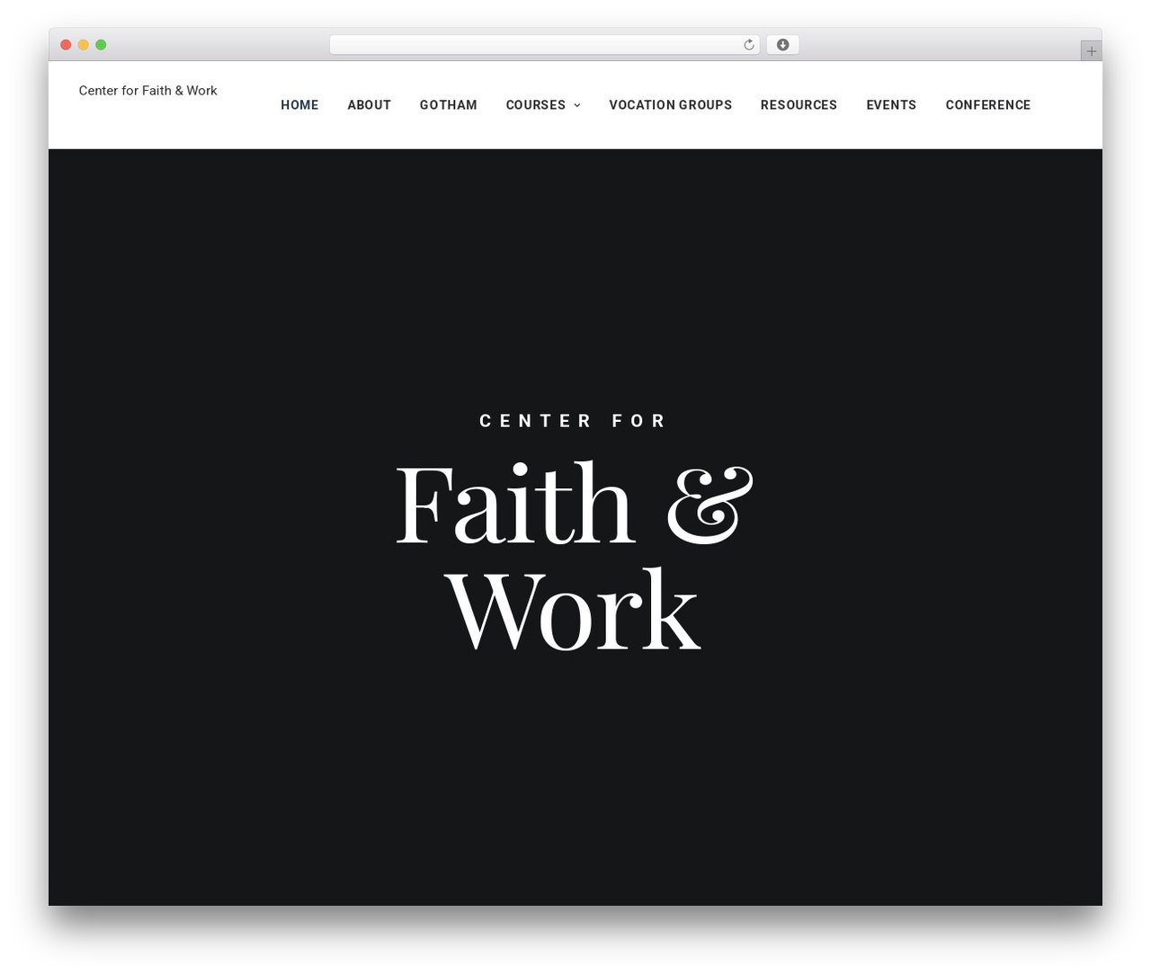 WP theme Uncode - faithandwork.com