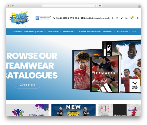 WR Nitro WordPress shop theme - rjmsports.com