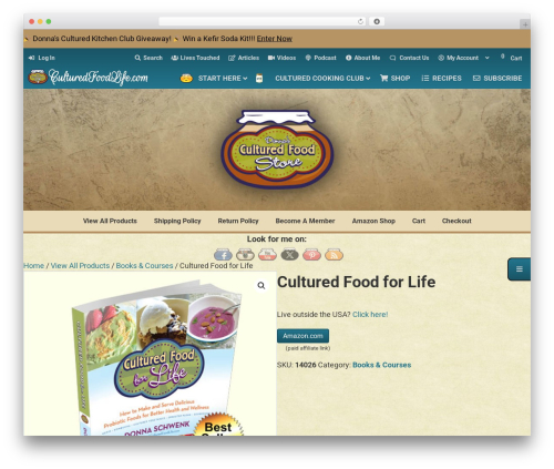 Ubermenu icons WordPress plugin - culturedfoodlife.com/store/product/cultured-food-for-life