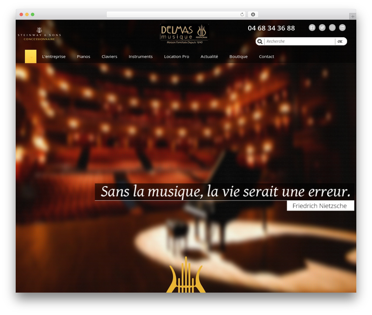 Delmas WordPress theme - delmas-musique.com