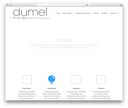 Divi theme WordPress - dumel.co.za