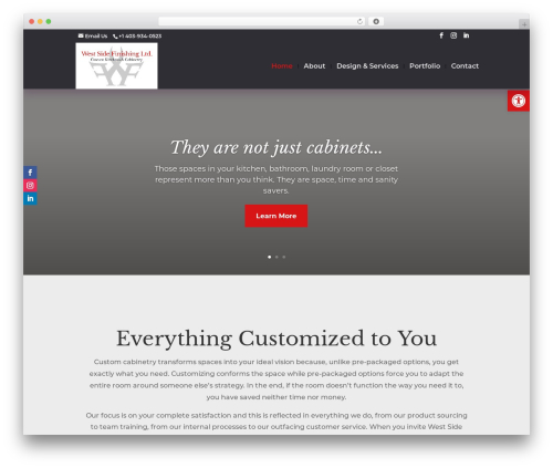 Divi WordPress theme - westsidefinishing.ca