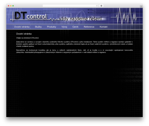 DTcontrol WordPress theme - dtcontrol.cz