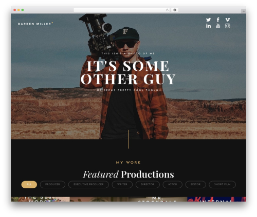 Formota WordPress page theme - darrenmillercomedy.com