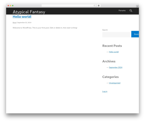Generic WordPress theme - atypicalfantasy.com Generic WordPress theme - atypicalfantasy.com
