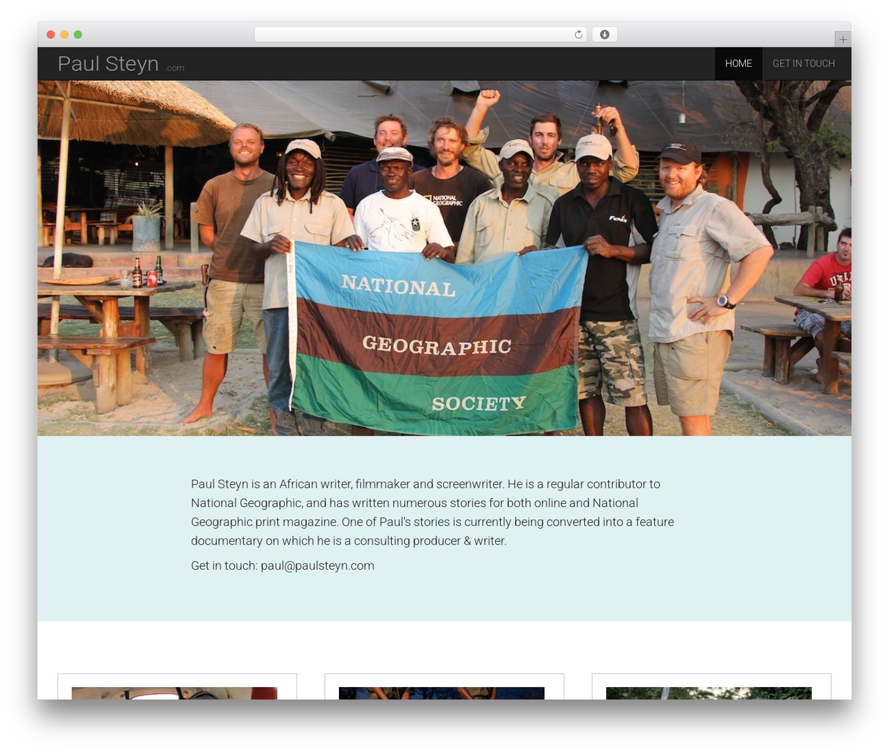 National Basic theme WordPress - paulsteyn.com