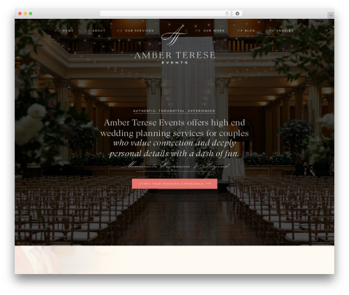 Showit theme WordPress - ambertereseevents.com