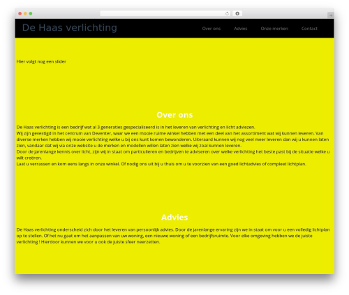 Themeum project WordPress plugin - dehaasverlichting.nl