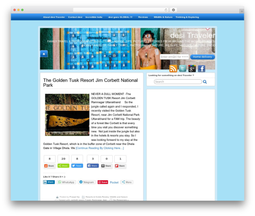 Suffusion theme WordPress - desitraveler.com