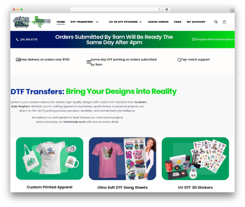 Theme WordPress Printec - southernstylegraphics.com