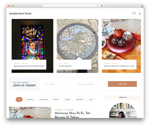 Vihan WordPress theme - jendelakecildunia.com