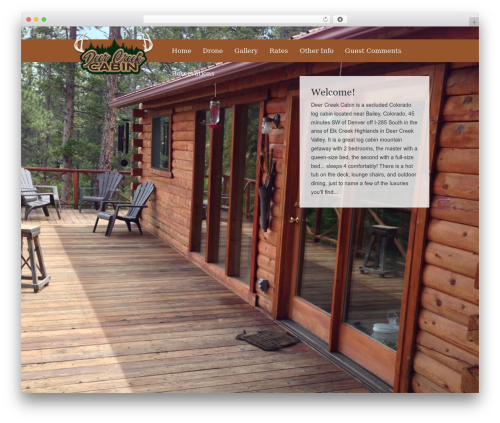 WordPress theme Lezatos - deercreekcabin.com