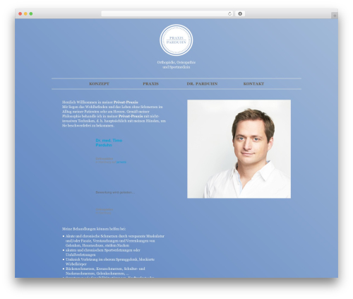 WordPress theme Parduhn - praxis-parduhn.de