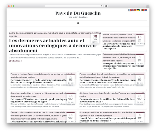 WordPress theme Esteem - cc-duguesclin.fr