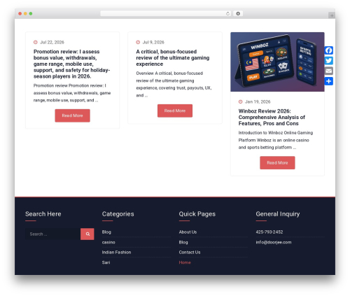 WP theme Hotelone - doorjee.com