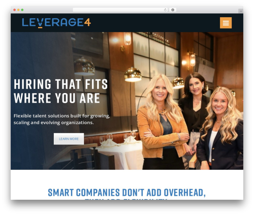 WP theme Leverage4 - leverage-4.com