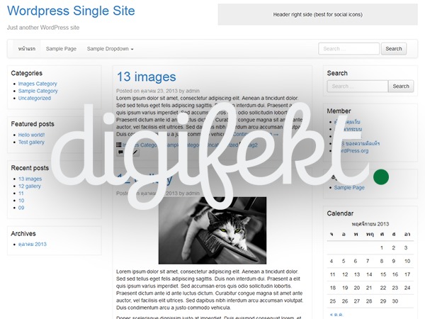 Bootstrap Basic (Digifekt mod) WordPress theme