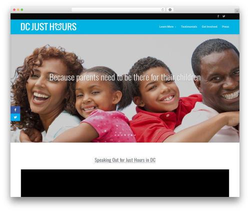 Divi theme WordPress - dcjusthours.org