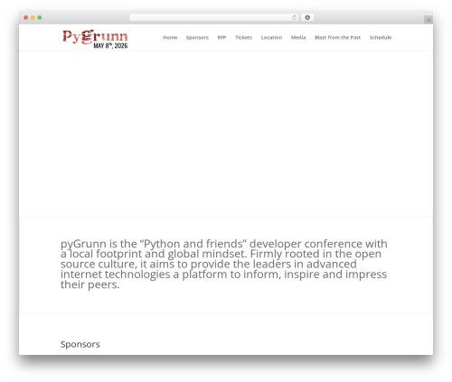 WP Conference Schedule (wp-conference-schedule) free WordPress plugin - pygrunn.org WP Conference Schedule (wp-conference-schedule) free WordPress plugin - pygrunn.org