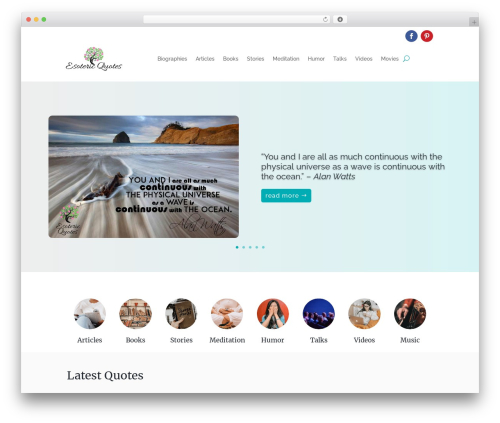 Exclusive divi WordPress plugin - esotericquotes.com