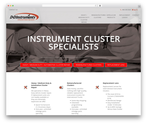 Flat Bootstrap free WP theme - ddinstruments.com