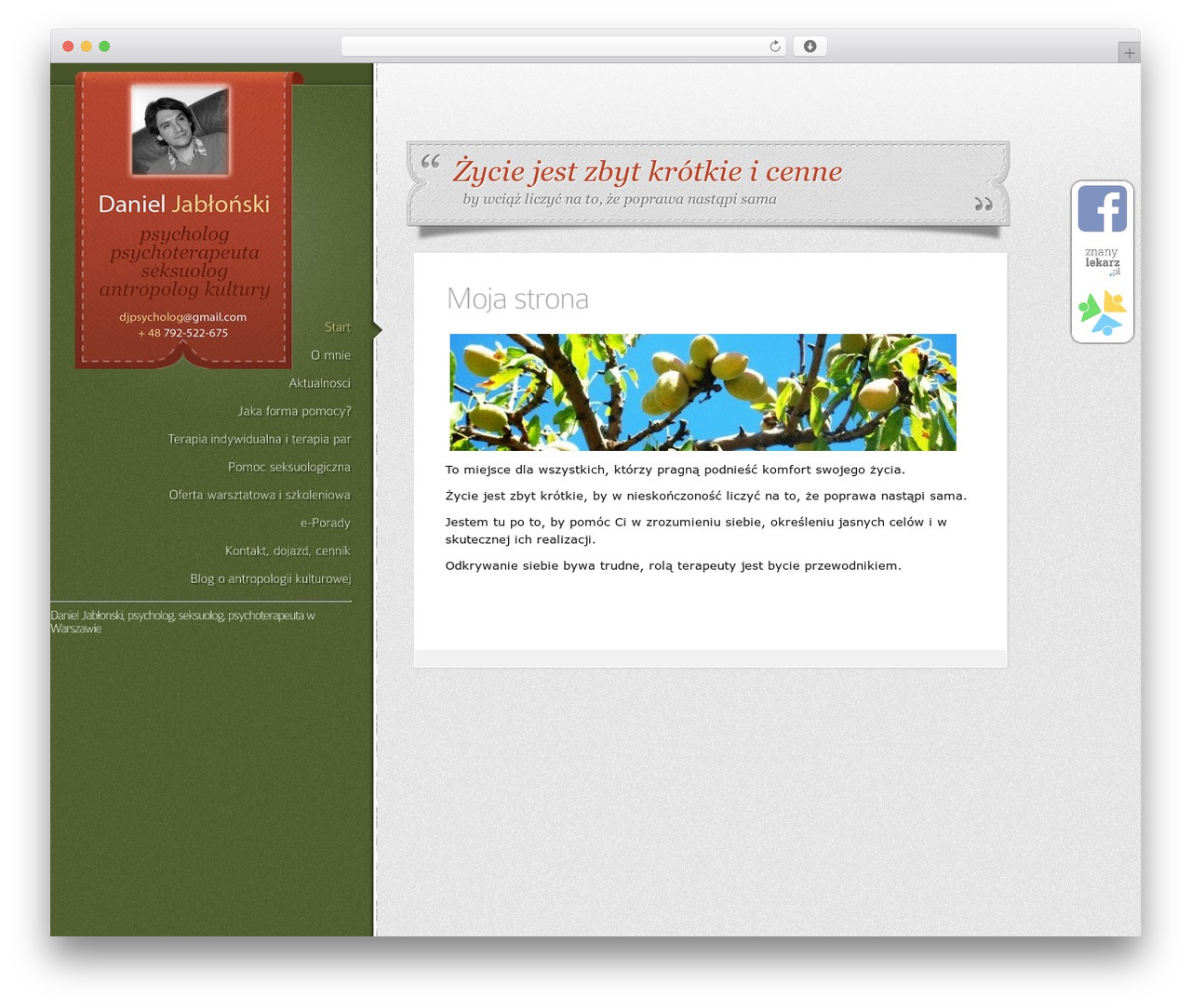 Glider WordPress theme - danieljablonski.eu