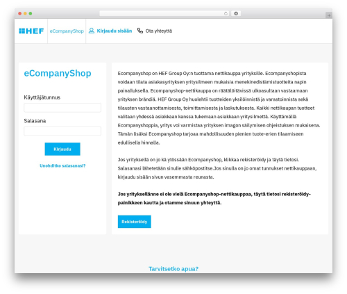 HEF WordPress theme - ecompanyshop.com