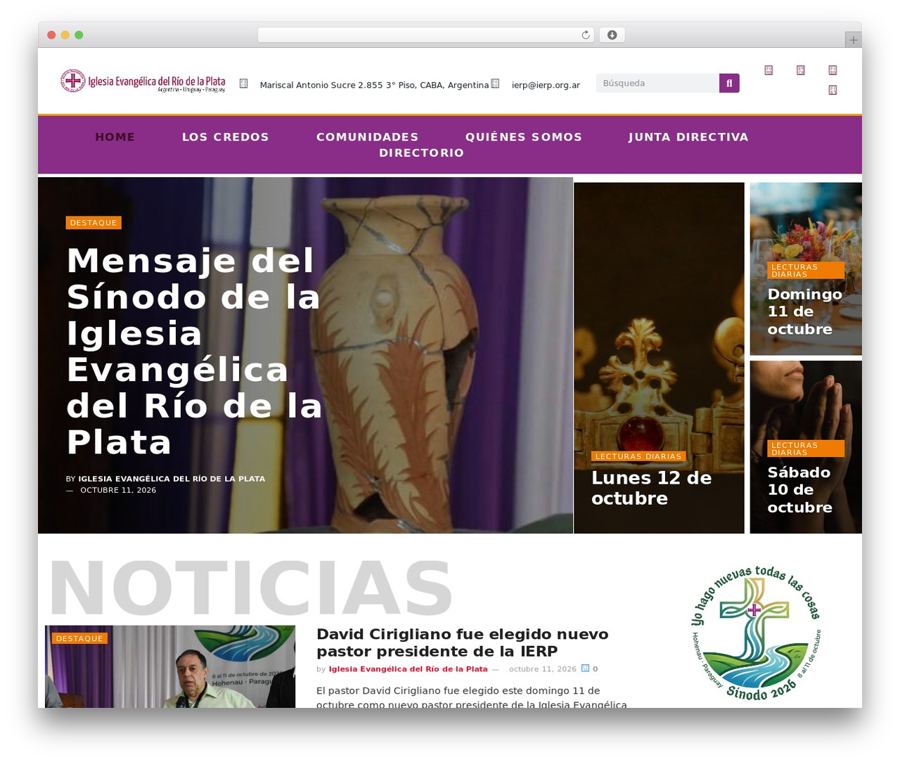 Hello Elementor WordPress theme - ierp.org.ar