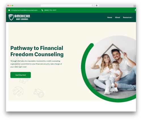 Insucom WP theme - americandebtcounsel.com